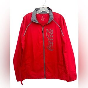 Elevate Men’s Coca-Cola Red Windbreaker Medium